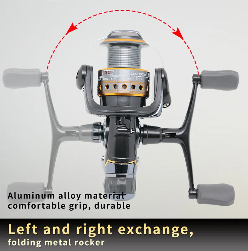 Carrete De Pesca DEUKIO carretes giratorios fuerte doble Drag12kg Molinete Carretilha De Pesca Olta Makaralar accesorios carrete baitrunner - imagen 5