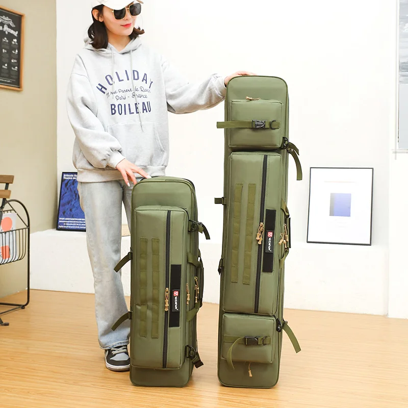 Bolsa portátil para caña de pescar, bolsa impermeable, multifuncional, gran capacidad, táctica, para aparejos de caña de mar al aire libre, x547 G - imagen 3