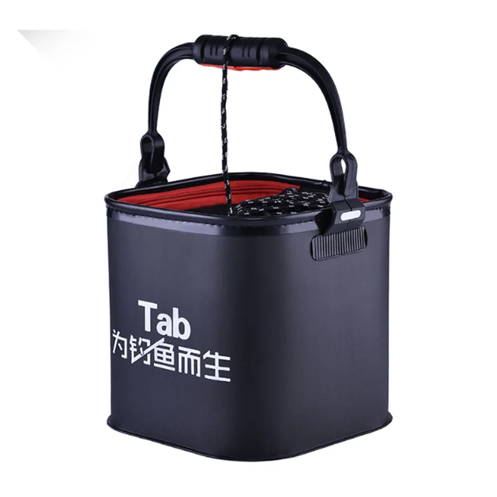 Cubo de pesca plegable para exteriores, cubo grueso de EVA de 5L-13L, caja de pescado vivo, baño, cocina, herramientas de aparejos de pesca X350G - imagen 4