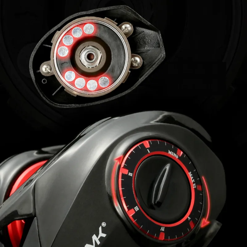 Carrete De Pesca con sistema De alarma, accesorio con ruedas De Metal, arrastre máximo De 5KG, 6,5: 1 - imagen 5