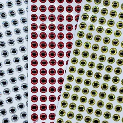 100 unids/lote ojos 3D 7mm 8mm 9mm 10mm ojos holográficos 3D alta transparente señuelo de pesca con mosca cebo de pececillo aparejos de pesca DIY