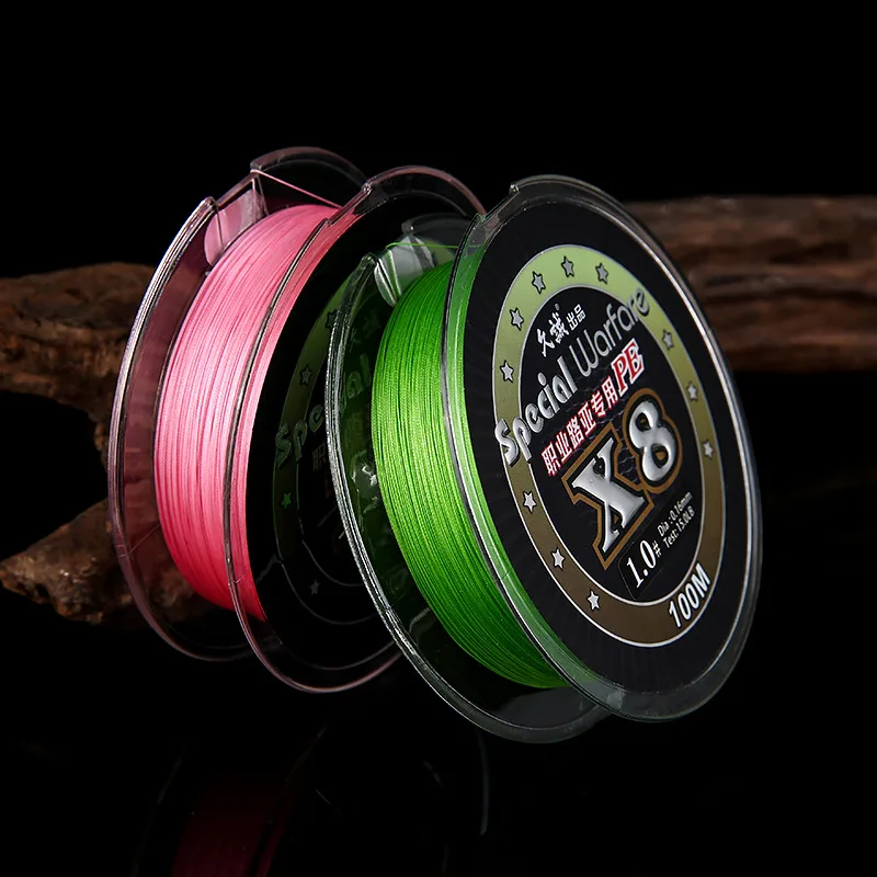 Línea de Pesca trenzada de 8 hebras, 100M, 8-80lb, hilo trenzado multilamente de PE, hilo flotante más suave para Pesca de carpa - imagen 4
