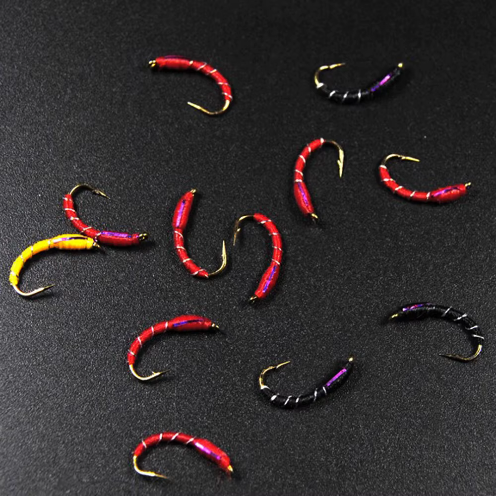 Moscas Nymph para trucha Caddis Larva quironomid Midge Pupa - imagen 4