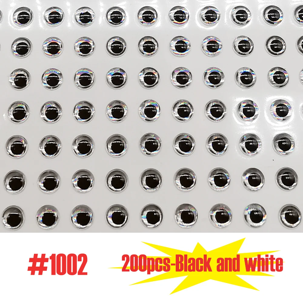 200pcs Black white
