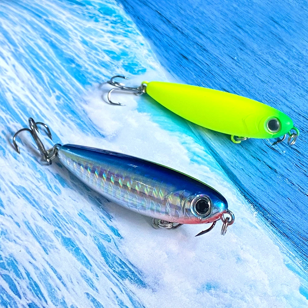 1 Uds 60mm 6g ojos 3D Crankbait lápiz señuelo de Pesca señuelos duros cebos Wobbler cebo duro Artificial aparejos de Pesca de carpa Pesca - imagen 5