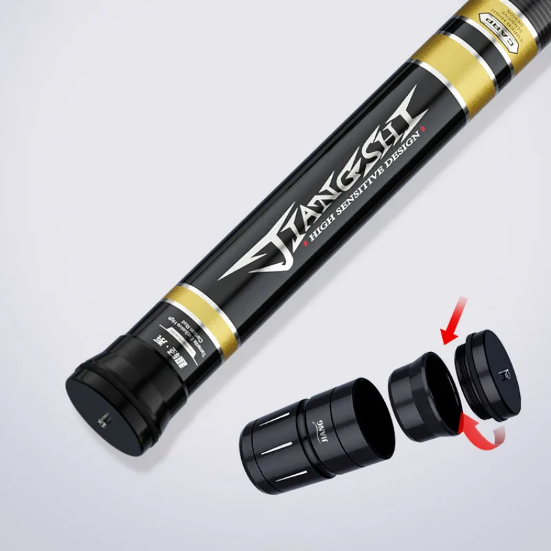 Caña de pescar ultraligera de fibra de carbono, vara de Pesca de sección larga dura, alimentador, 7/8/9/10/11/12/13/14/15/16m - imagen 3