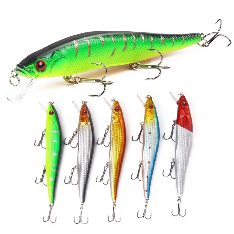 Señuelo de Pesca Minnow, 14CM, 23G, buceo, 0,5-1,5 M, cebo de Pesca, manivela de plástico, cebo duro, aparejos de Pesca, natación, Wobblers, 1 ud. - imagen 2