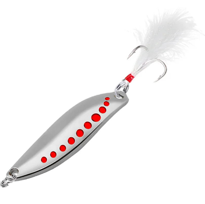 Señuelo de pesca de sanguijuela, cebo duro con lentejuelas, Wobbler con pluma para Lucio, trucha, lubina, aparejos de pesca, 1 unidad - imagen 5