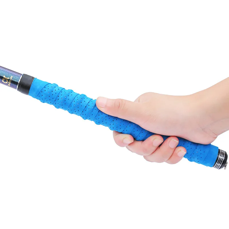 Cinta de envoltura para caña de pescar, cinturón antideslizante que absorbe el sudor, para alargar la raqueta, accesorios de pesca, 5 uds. - imagen 5