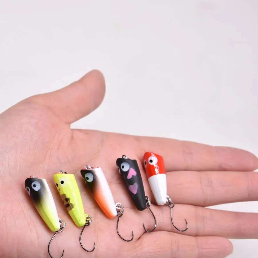 Señuelo de pesca superpequeño, 2,7 cm, 1,5g, 5 unidades - imagen 2