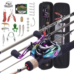 Lizard Caña Baitcasting Carbono y Carrete