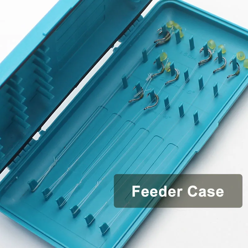 Caja de aparejos de carpa Rig case azul con capacidad para 2/2\