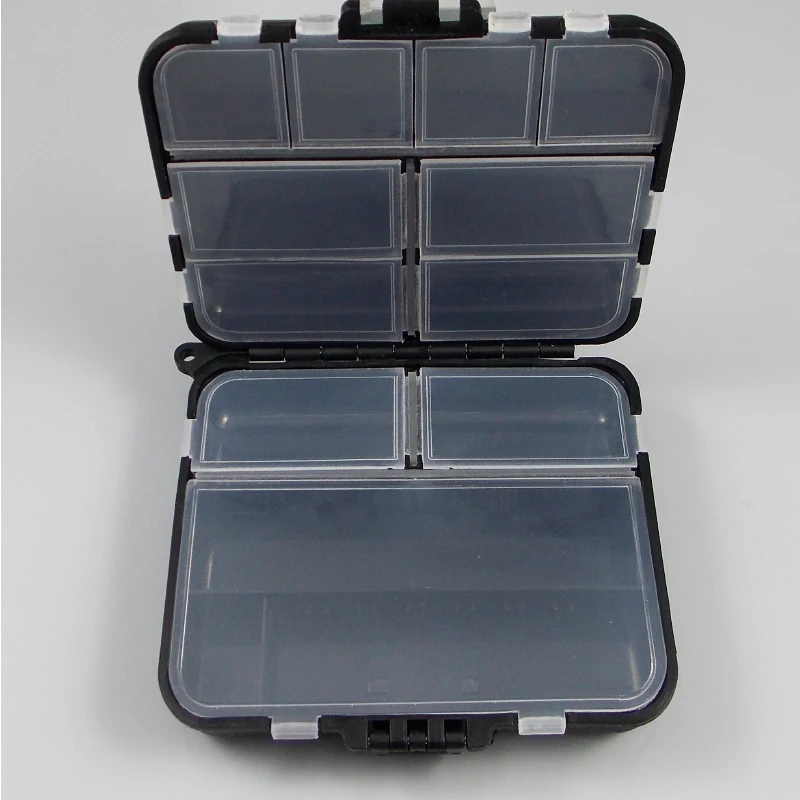 ESFISHING-Mini cajas de aparejos de pesca, estuche de almacenamiento de anzuelos, compartimentos, soporte de almacenamiento de plástico, accesorios de pesca - imagen 3
