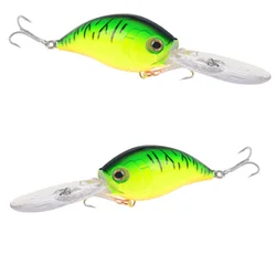 Señuelos de Pesca Wobbler de 70mm y 22g, cebo duro Artificial flotante de plástico, Crankbait, aparejos de pesca de carpa