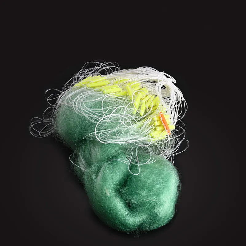 Red de pesca de 3 capas, monofilamento de nailon, duradera, trampa flotante, sin bucle, aparejos de pesca al aire libre, 30m, 80m - imagen 3