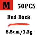 50pcs red m