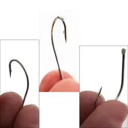 Anzuelos de mosca en acero al carbono serie 1/0-14 para vinilo
