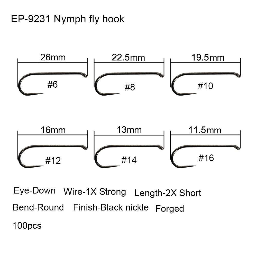 Nymph fly hook 9231