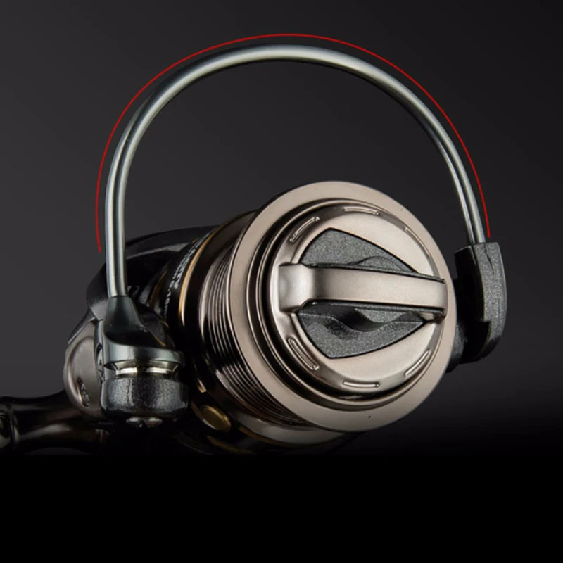 Rueda De Pesca De Metal, Micro carrete giratorio 800-1000, cuerpo De aleación De Baitcasting 9 + 1BB 5,2: 1, ligero para streaming, carrete De Pesca - imagen 2