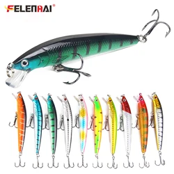 FELENHAI-señuelo de pesca flotante, cebo duro Artificial, Crankbait, carpas, SpinningTackle de fundición, Wobbler Minnow, 8,8g, 10cm