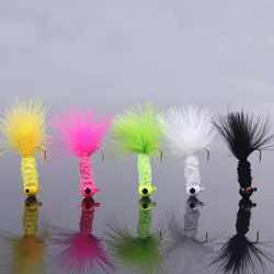 Jig Head emplumado con piel – Señuelo para pesca deportiva