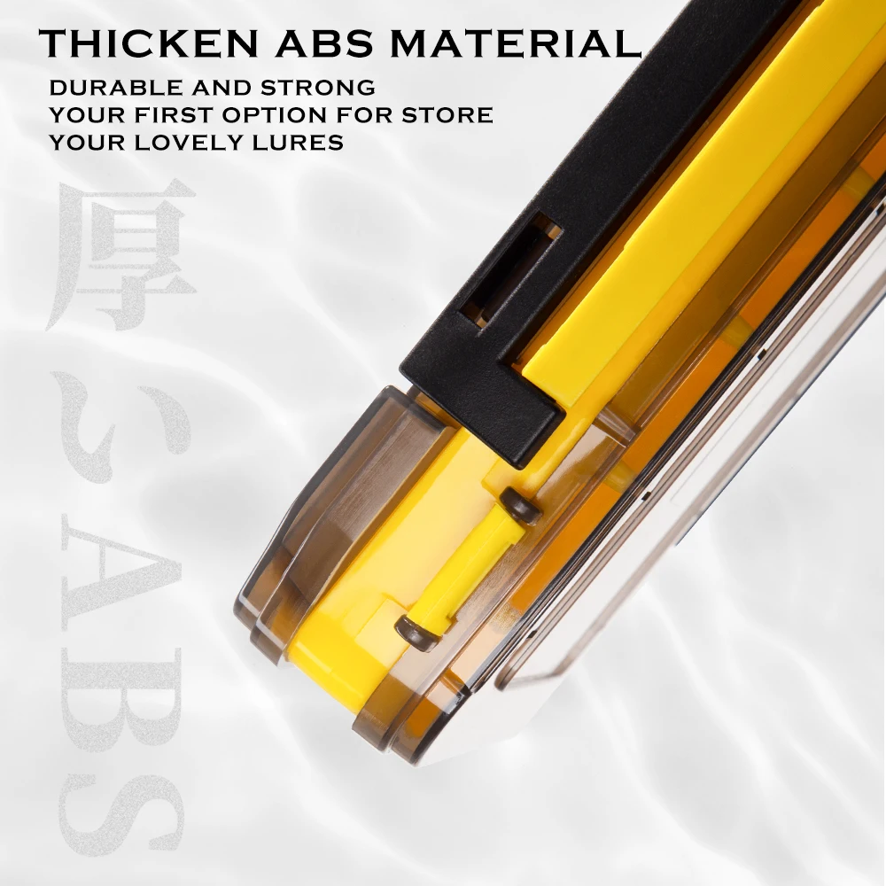 Caja de aparejos de pesca Hunthouse, 14 compartimentos, accesorios para peces, cajas de anzuelos para señuelos, almacenamiento de doble cara de alta resistencia - imagen 5