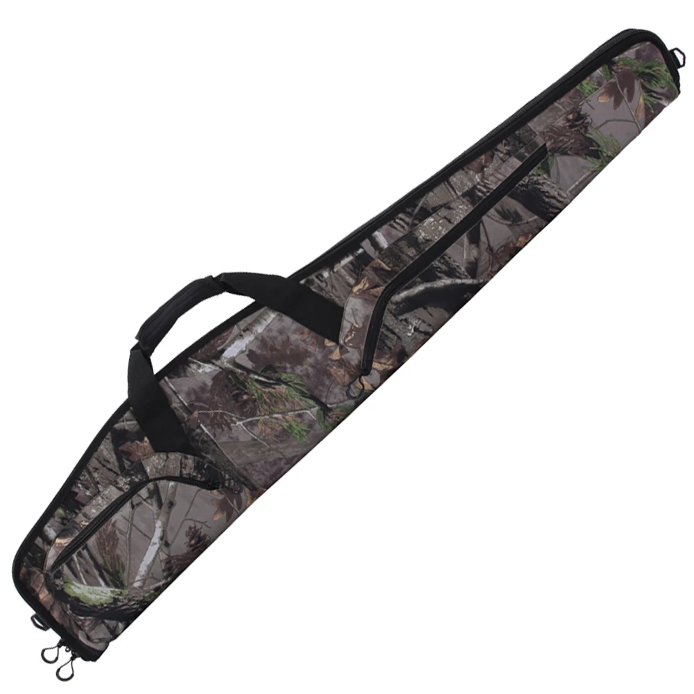 Funda suave de camuflaje de hoja de arce para Rifle, bolsa táctica negra para arma de caza y Tiro, de 48, 52 y 44 pulgadas