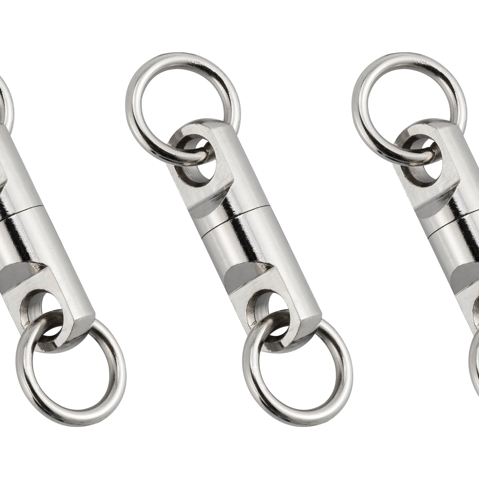 Conector de gancho de señuelo de anillo sólido de acero inoxidable, rodamiento de bolas giratorio de alta resistencia para pesca en mar, juego grande, agua salada y dulce, 10/25 piezas - imagen 4