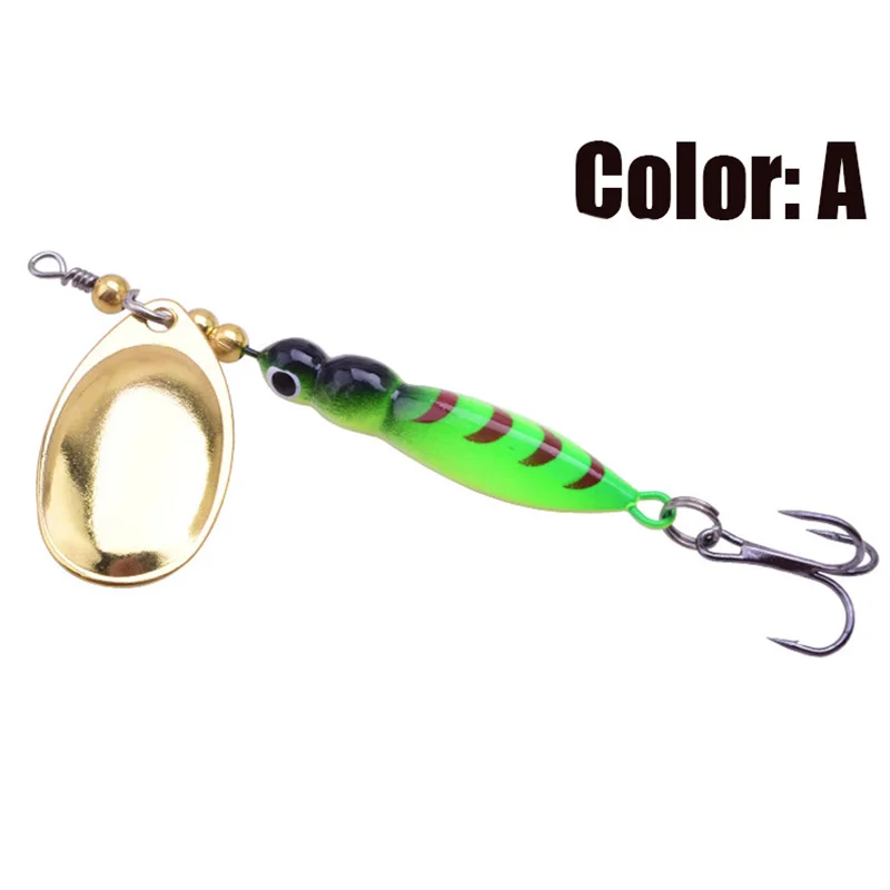 Señuelos de Pesca de fundición larga, cebo giratorio luminoso de 70mm y 14,5g, cebo duro Artificial de Metal, aparejos para lucios, 1 unidad - imagen 3