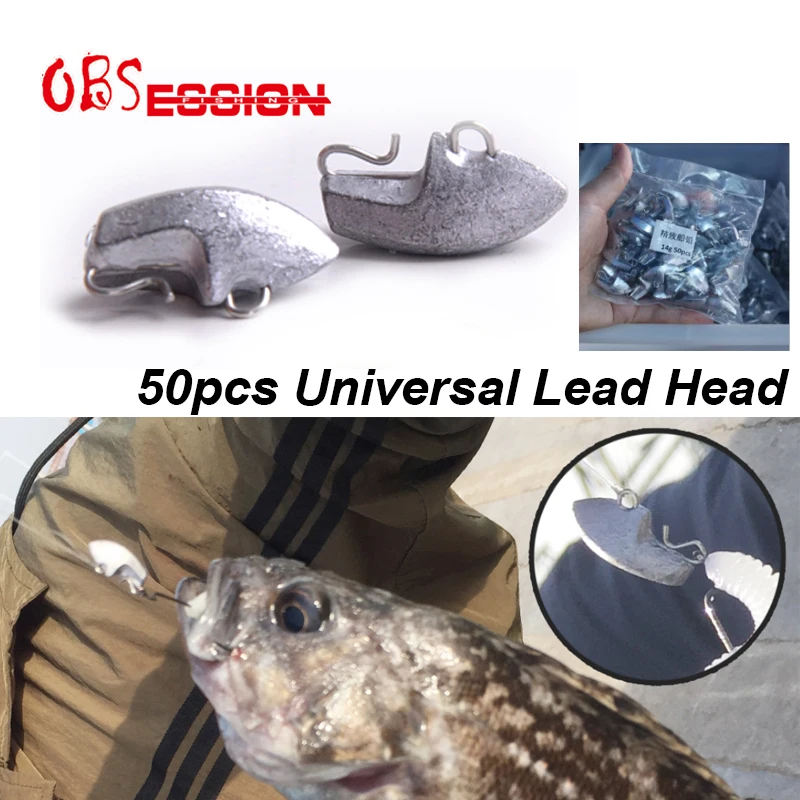 OBSESSION-conector de liberación rápida A019, 50 piezas, 7g, 10g, 14g, 20g, plomo de Metal, tiro de gota, plantilla de peso, accesorios de aparejos de pesca que se hunden - imagen 3
