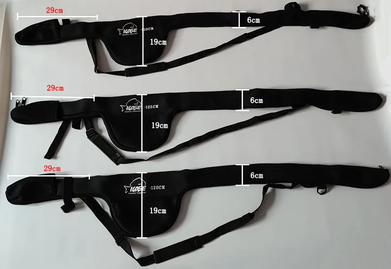 Mochila De Pesca giratoria, bolsa de hombro, cubierta de carrete, portador de poste de almacenamiento, funda de varilla de nailon plegable, J478, 120/125/130/135 cm - imagen 5