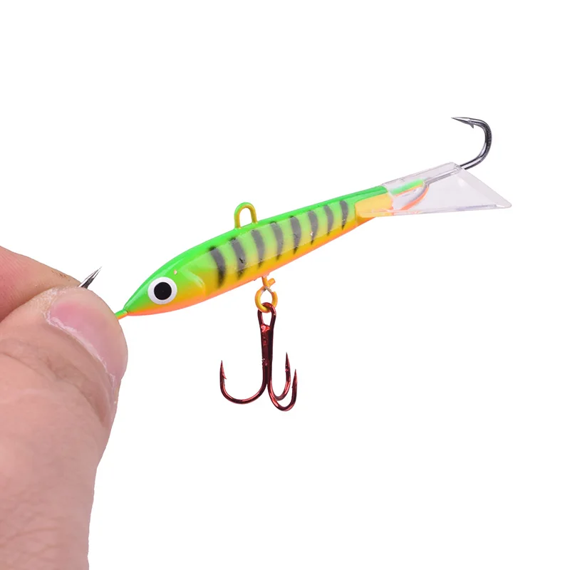 Señuelo de pesca de plantilla de hielo de invierno de calidad, cebo Artificial VIB, equilibrador de Leurre para pesca de carpa, aparejos de perca de Lucio, 82mm, 18g, 1 pieza - imagen 4