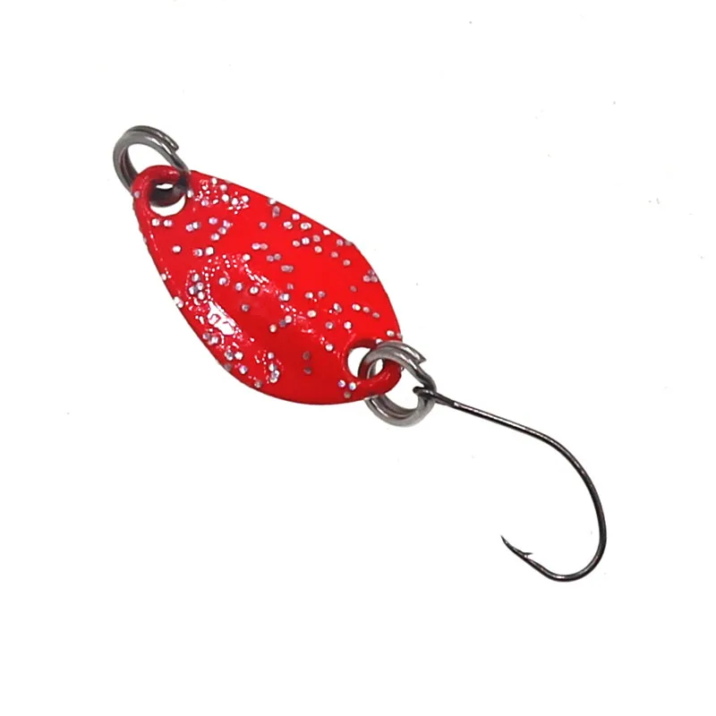 5 uds 1,3g cuchara giratoria de Metal señuelo de pesca de trucha cebo duro lentejuelas ruido Paillette cebo Artificial pequeño spinner de lentejuelas duras - imagen 2