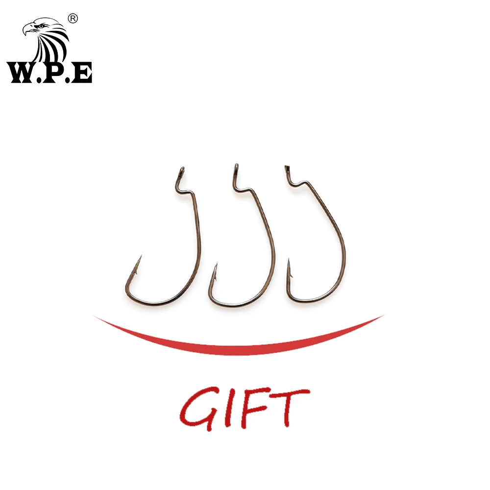 W.P.E-señuelo suave de silicona Artificial, cebo de natación de cuerpo suave, aparejos de pesca Wobbler, ojos 3D, cola en T grande, 85mm, 6 unids/lote por paquete - imagen 2