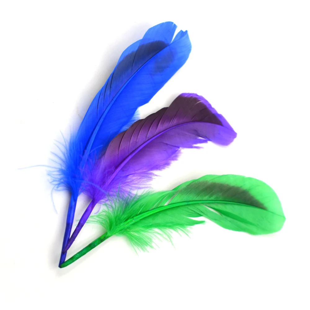 MNFT-pluma de pato para alas de mosca, serpentinas de cola, Material de atado de mosca seca, 50 piezas, 10 ~ 15cm - imagen 4