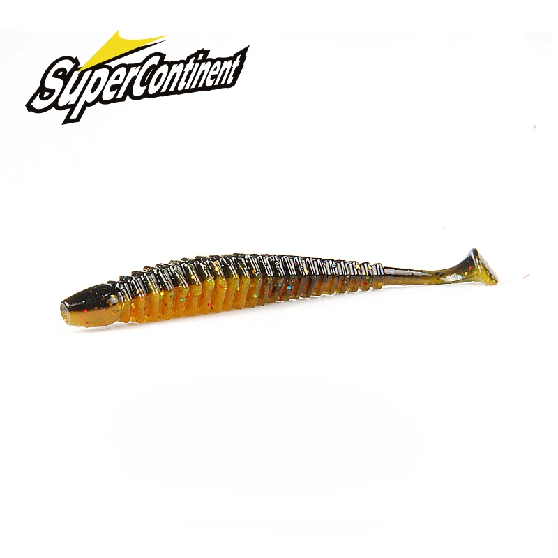 2019 nuevos señuelos blandos 6,2 CM 7,5 CM 9CM cebos señuelo de pesca Leurre Shad doble Color cebo de silicona T cola Wobblers