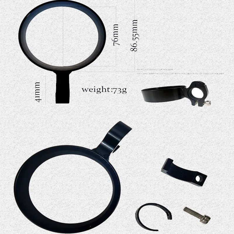 Soporte de botella para bebidas de ciclismo, piezas de bicicleta, soporte para tazas de café y té, soporte de botella de aluminio - imagen 5