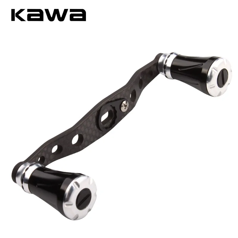 Kawa nuevo carrete de pesca mango de fibra de carbono con perilla de aleación accesorio longitud 110mm tamaño del agujero 7x4 y 8X5mm traje D/S/A carrete de pesca