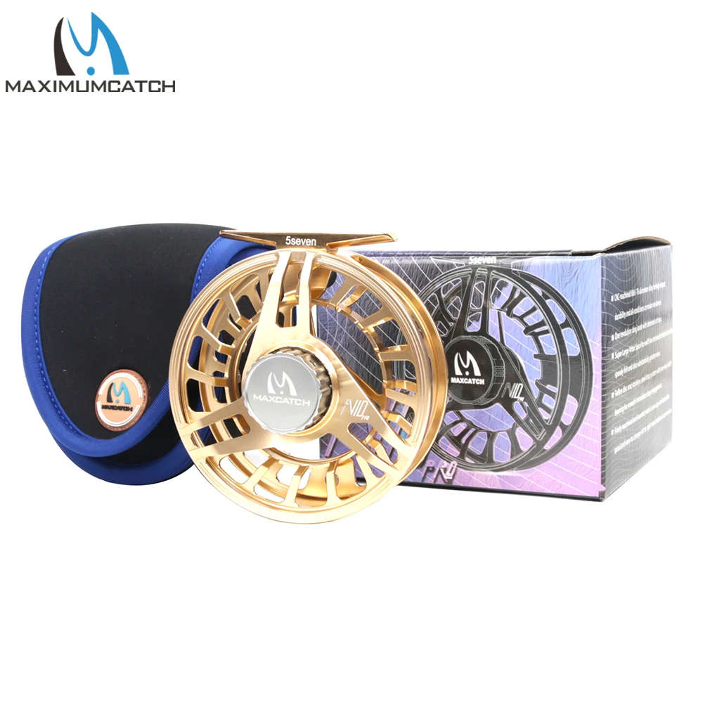 Carrete de pesca con mosca endurecido y ligero Maximumcatch AVIDPRO 3-9wt, carrete de mosca resistente de aluminio 6061T6 mecanizado CNC físico - imagen 5