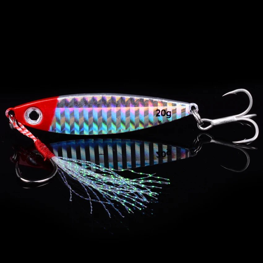 Cebos giratorios de Metal fundido, 1 piezas, 7g, 10g, 15g, 20g, 30g, Señuelos de Pesca, Jigs, trucha, aparejos duros - imagen 2