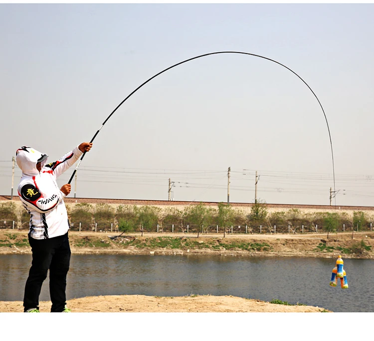 Caña de pescar telescópica de fibra de carbono, accesorio extralargo, alimentador de agua dulce, punta de repuesto, 3,6 M-10M, A243 - imagen 5