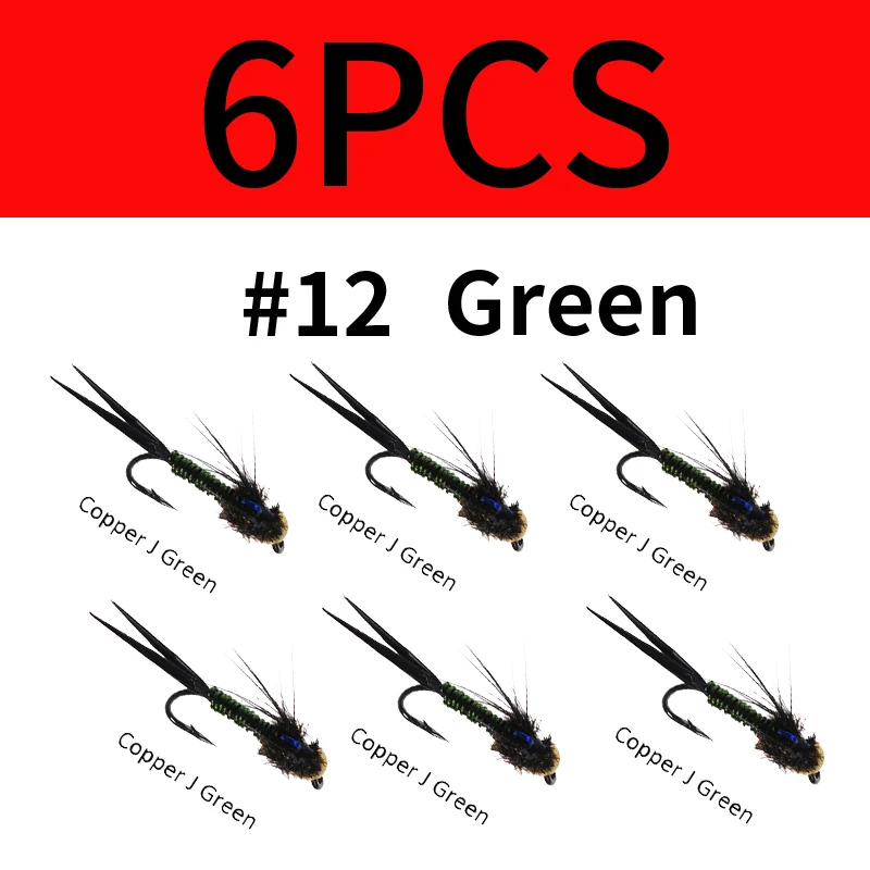 6pcs green