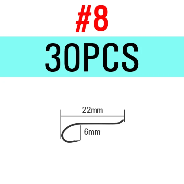 30pcs Size 8