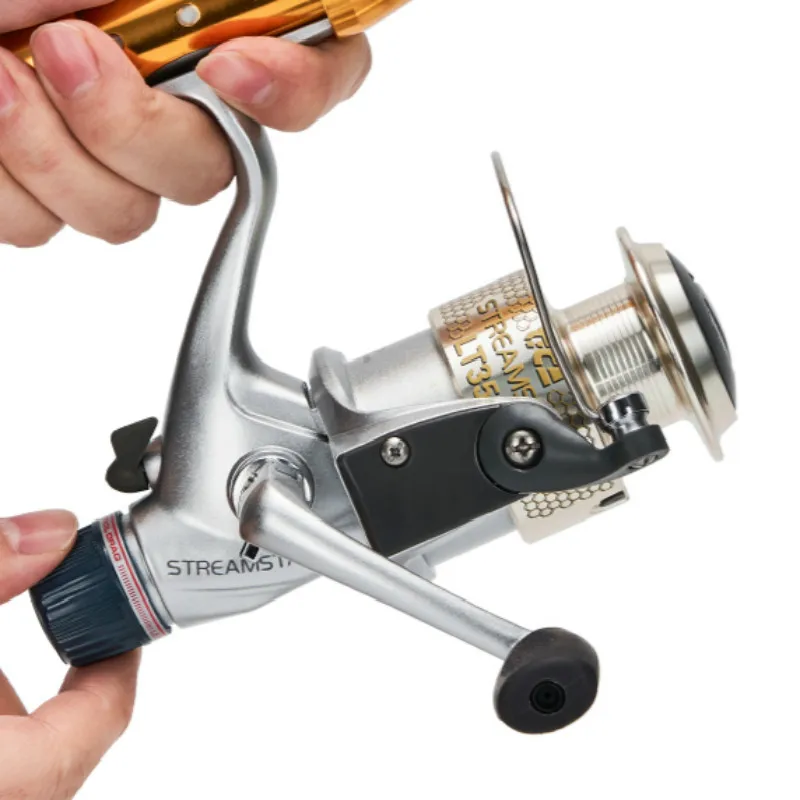 Carrete de Pesca de Metal superligero, rueda giratoria de acero inoxidable, poste de mar, izquierda y derecha, 3 rodamientos de bolas, alta calidad - imagen 4