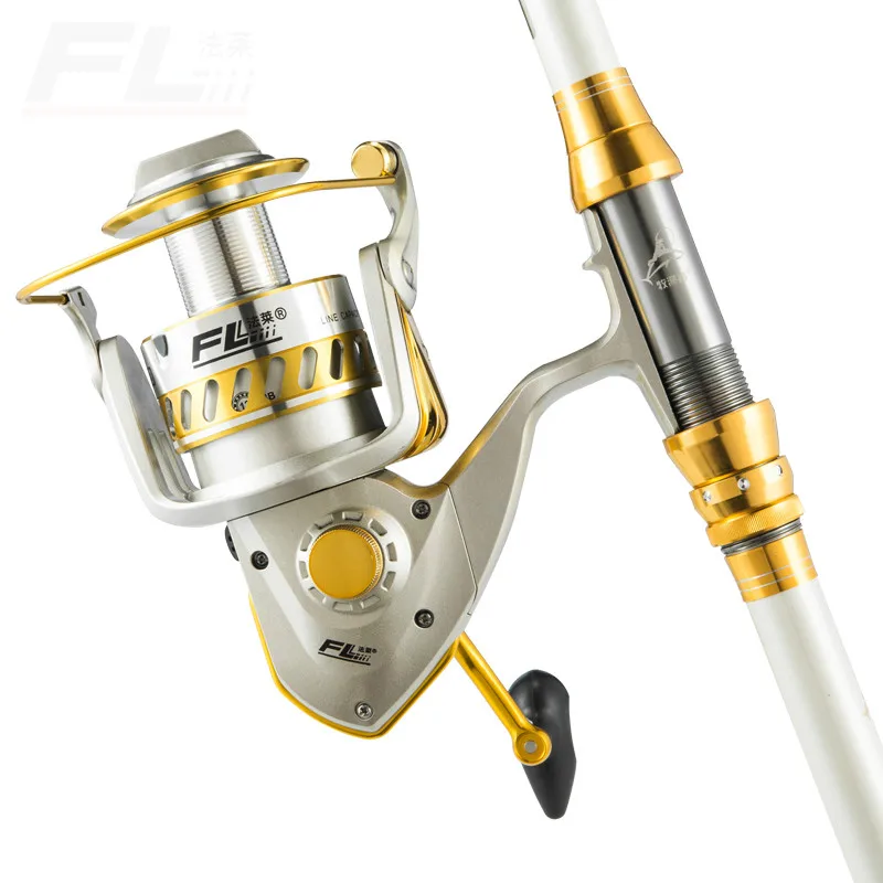 Carrete De Pesca De caña De mar especial De Metal, rueda giratoria De tiro largo, 12 + 1 eje, serie 9000-10000 - imagen 2