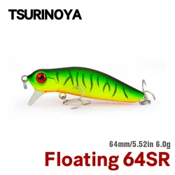 Tsurinoya Minnow 64F Flotante 64mm 6g - Boca plana