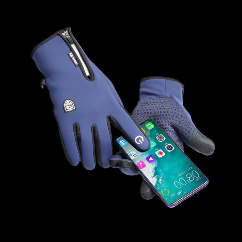 WALK FISH-guantes cálidos de invierno para pesca en hielo, antideslizantes de dedo completo, impermeables, transpirables, para Fitness, accesorios de pesca al aire libre - imagen 3