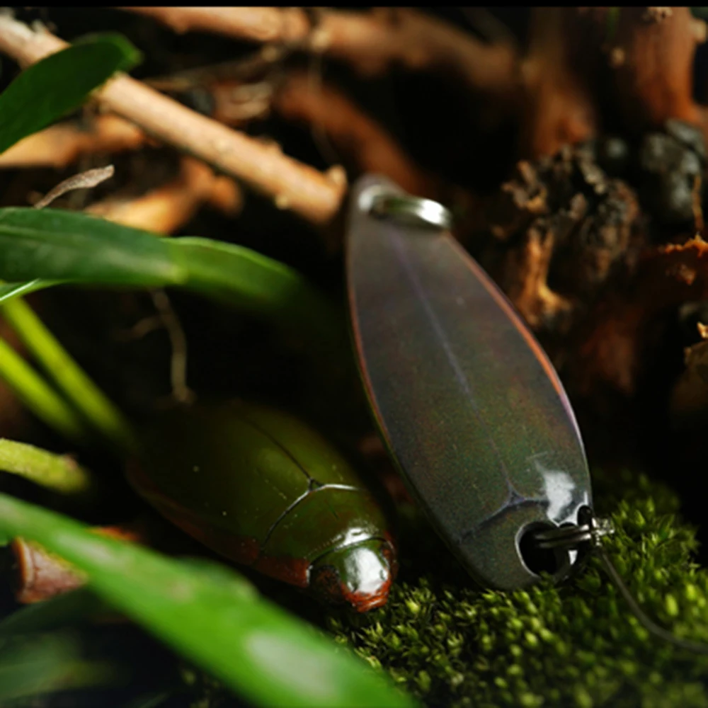 Cuchara de imitación de insectos, cebo metálico de 2,5/3,5g, para Crappie, lubina, Tilapia, BFS, aparejos de Pesca, cucharas de trucha, 5 unids/lote - imagen 3