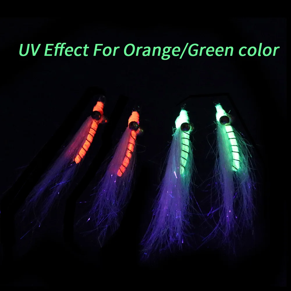 ICERIO-cebos de pesca para trucha, 6 unidades, 8 # ~ 12 #, Ice Dub Crazy, charily Nymph, Mosca de hundimiento rápido para trucha, lubina, Crappie, Bonefish - imagen 4