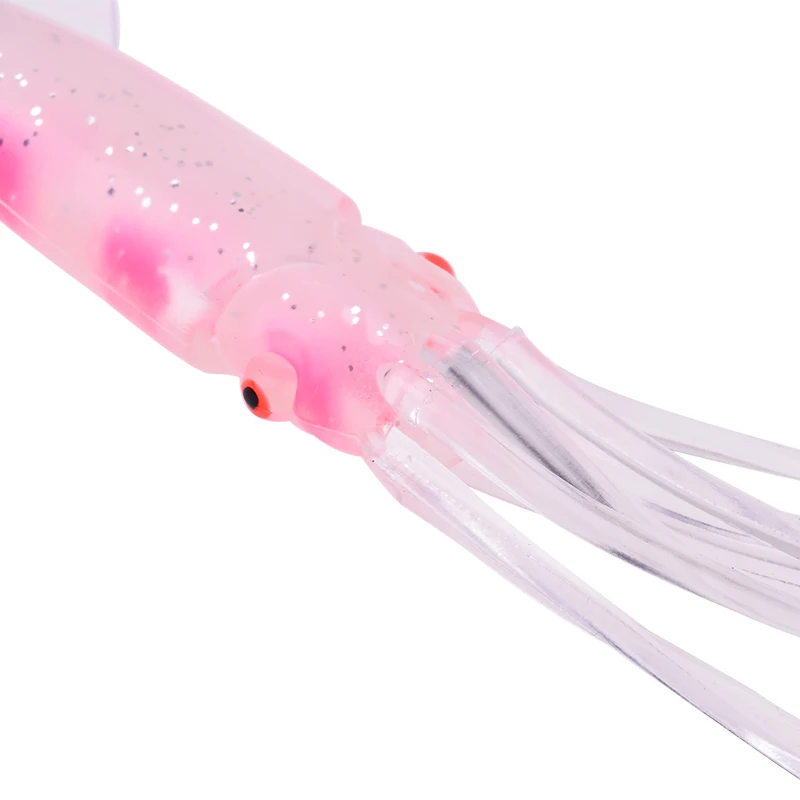 Señuelos blandos con forma de pulpo para Pesca nocturna, cebo Artificial brillante de goma, 12cm, 11,5g, 1 unidad - imagen 4